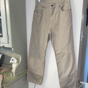 L.L. Bean Khaki Relaxed Straight-Leg Men's Jeans